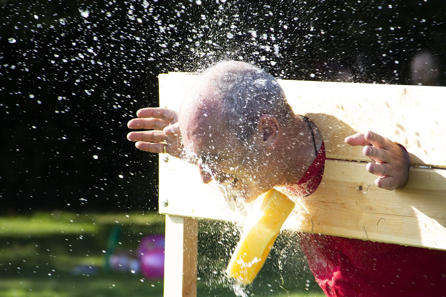 Sun, fun and a soaking for some at the Principals summer bash!